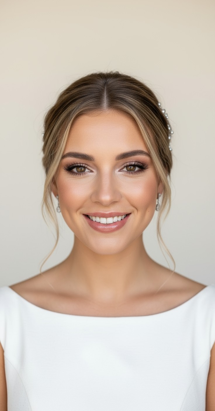 After Bridal Low Updo